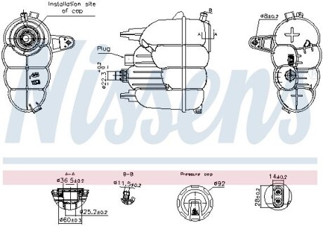 Бачок розширювальний NISSENS 996323