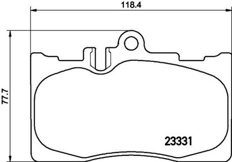 Колодки гальмівні дискові передние Lexus RX 300, 350 (00-06) NISSHINBO NP1079 (фото 1)