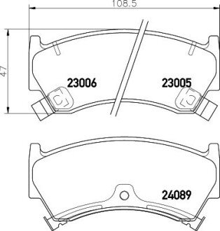 Колодки гальмівні дискові передние Nissan Almera 1.4, 1.6 (95-00) NISSHINBO NP2007 (фото 1)