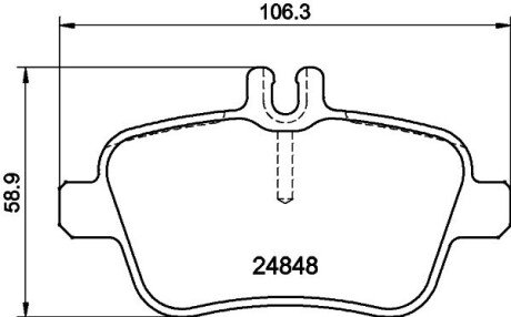 Колодки тормозные дисковые задние Infiniti Q30 (15) NISSHINBO NP2079