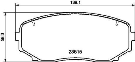 Колодки тормозные дисковые передние Mitsubishi Pajero Sport III KS_ (15-) NISSHINBO NP3037SC