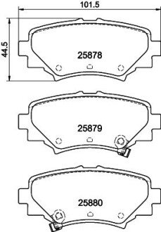 Колодки гальмівні дискові Mazda 3 (BM, BN) (13-) NISSHINBO NP5035 (фото 1)