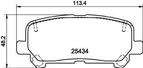 Колодки гальмівні дискові Honda Pilot (15-) NISSHINBO NP8043