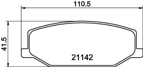 Колодки гальмівні дискові передні Suzuki Jimny 1.3 (98-) NISSHINBO NP9006