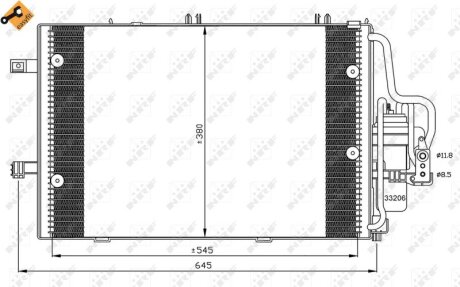 Конденсер кондиционера NRF 35530