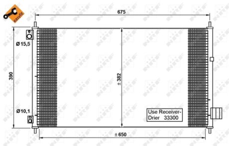 Радіатор кондиціонера NRF 35780