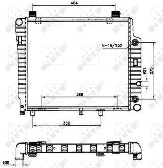 Радиатор охлаждения NRF 50534