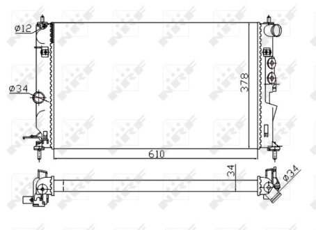 Радиатор NRF 50563A