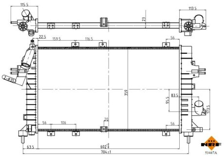 Радиатор NRF 53447A