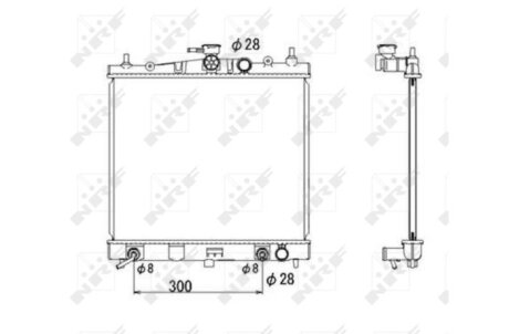 Радиатор системы охлаждения NRF 53535