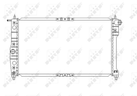 Радіатор охолодження двигуна NRF 53649