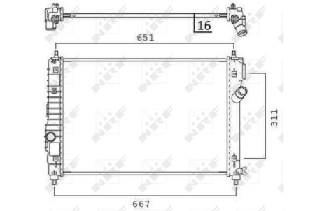 Радиатор охлаждения NRF 58505