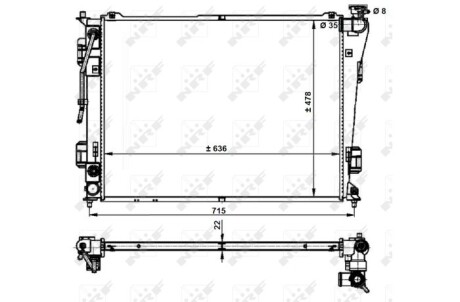 Радіатор NRF 59200