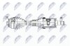 Полуось bmw 5 f90/g30/g31 xdrive 520d,520d mild hybrid, 530d,530e 31608664675 NTY NPW-BM-177 (фото 1)