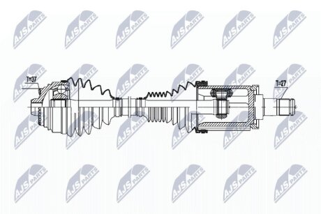 Полуось bmw 5 f90/g30/g31 xdrive 520d,520d mild hybrid, 530d,530e 31608664675 NTY NPW-BM-177