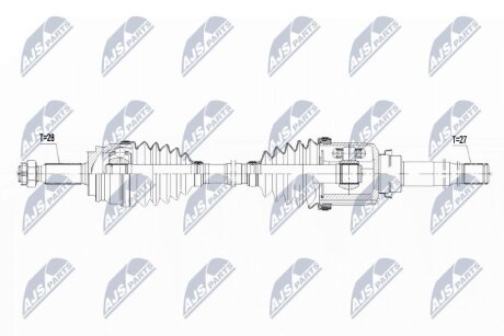 Піввісь приводу передн. прав. Jeep Compass/Patriot 06- NTY NPW-CH-064