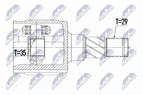 Внутренний шрус tesla model s 60 p90d,100771901b NTY NPW-CH-079