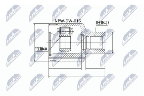 ШРКШ внутр. 27x34x47 SsangYong Rexton2 2.7Xdi NTY NPW-DW-016