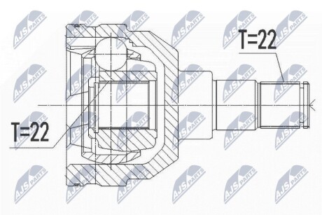 Внутренний шрус chevrolet aveo,96832203 NTY NPW-DW-044