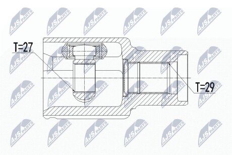 Ford ranger шарнир равных угловых скоростей правый форд ренджер на FORD NTY NPW-FR-089