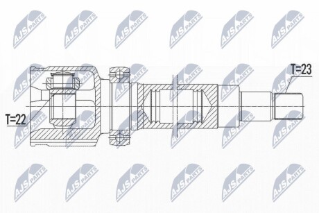 Внутренний шрус ford focus31.0t 12 cmax,1777139 NTY NPW-FR-112