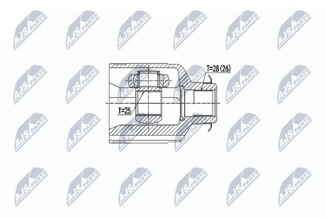 Внутренний шрус hyundai ix35 2.0i kia sportage 2.0i,495922y050 NTY NPW-KA-341