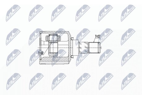 Внутренний шрус mitsubishi asx 1.8 2.0 2wd, NTY NPW-MS-052