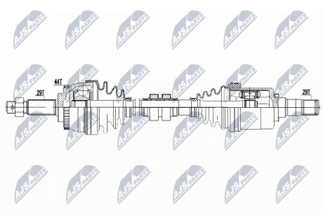 Полуось (привод передняя левая) на nissan x-trail t30, 39101-8H710 NTY NPW-NS-060 (фото 1)