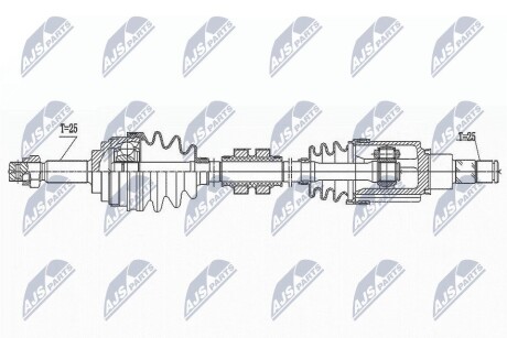 Полуось nissan micra k13 1.2dig-s 98km 11- /лев,atm cvt/ 391013HD0B NTY NPW-NS-152