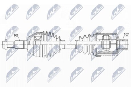 Приводной вал opel antara 06-/ chevrolet captiva 10-, NTY NPW-PL-146