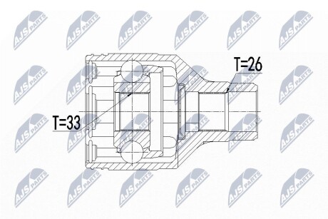 Внутренний шрус suzuki sx4 2wd fiat sedici 1.9d 2wd,4410179j60 NTY NPW-SU-016