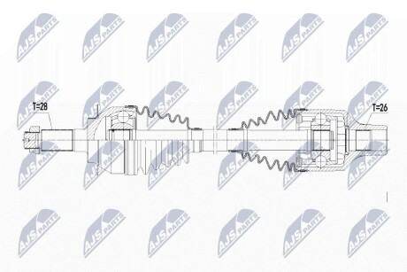 Приводной вал (полуось) suzuki sx4 2wd 1.9ddis 06 fiat sedici 1.9d 06,4410179j60 NTY NPW-SU-017