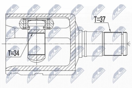 Внутренний шрус vw sportvan 16,5q0407271cr NTY NPW-VW-082