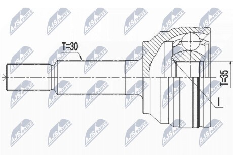 Шрус Tesla model x 60d/75d/90d/100d/p90d/p100d 15-, model s 60/60d/70/ NTY NPZ-CH-033