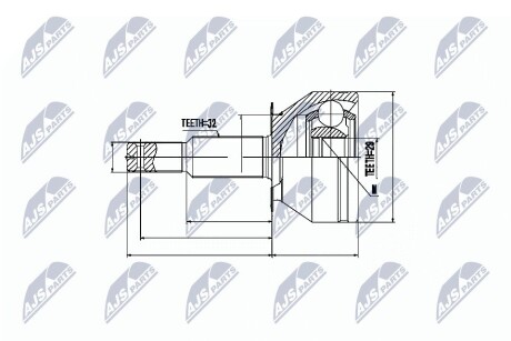 Наружный шрус nissan pathfinder 2.5dci r51 05,c9211eb31b NTY NPZ-NS-063