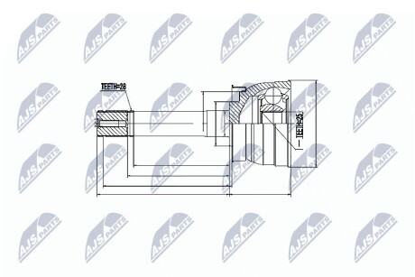 Внешний шрус nissan pic up d22 98 navara 0005, NTY NPZ-NS-079