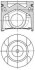 Поршень з кільцями MB 83,50 OM651 Конусний шатун NURAL 87-433407-10 (фото 1)