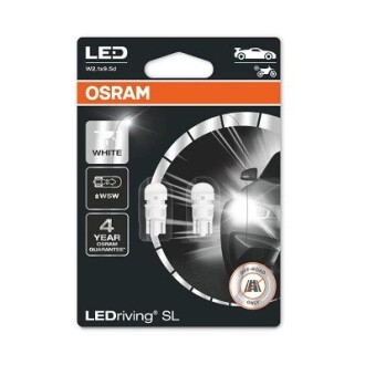 Автолампа LEDriving W5W W2,1x9,5d 1 W OSRAM 2825DWP02B