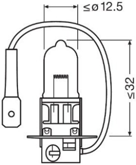 Лампа H3 OSRAM 62201SBP