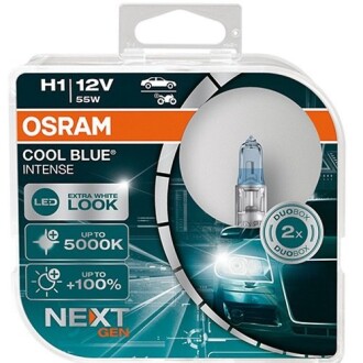 Лампа фарна H1 12V 55W P14, 5sCOOL BLUE INTENSE Next Gen компл. OSRAM 64150CBN-HCB