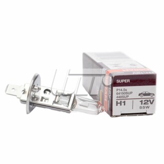 Лампа 12V H1 55W P14.5s SUPER +30% OSRAM 64150SUP