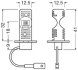 Автолампа LED 12V 8W 6500K PK22S H3 к-кт 2шт OSRAM 64151DWESY-HCB (фото 3)