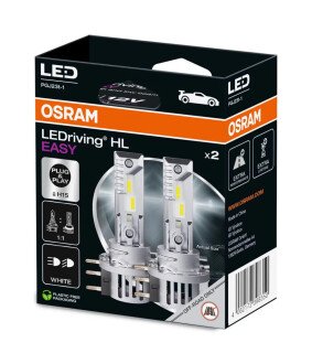 Лампа світлодіодна LED LED H15 LEDriving HL EASY 12V 6500К (комплект 2 шт.) OSRAM 64176DWESY-2HB