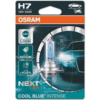 Лампа COOL BLUE® INTENSE (Next Gen) 12V H7 55W PX26d (5000K) OSRAM 64210CBN