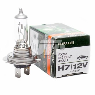 Автолампа Ultra Life H7 PX26d 55 W прозрачная OSRAM 64210ULT