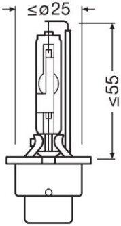 Лампа D2R OSRAM 66250CBN