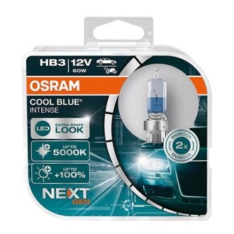 Лампа фарна HB3 60W 12V P20D COOL BLUE INTENSE Next Gen компл. OSRAM 9005CBN-HCB