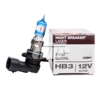 Лампа NIGHT BREAKER® LASER next generation HB3 12V 60W P20d +150% OSRAM 9005NL