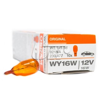 Автолампа Original WY16W W2,1x9,5d 16 W оранжевая OSRAM 921NA