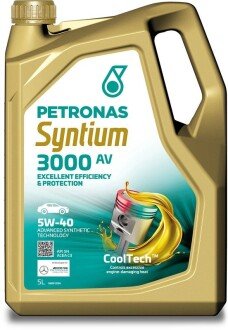 Олива моторна SYNTIUM 3000 AV 5W-40 SN (5L) Petronas 70179M12EU